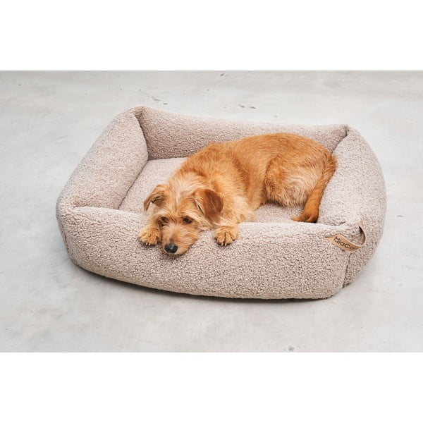 Cuccia per cani beige in bouclé 93x120 cm Senso Greige L - MiaCara-image-1