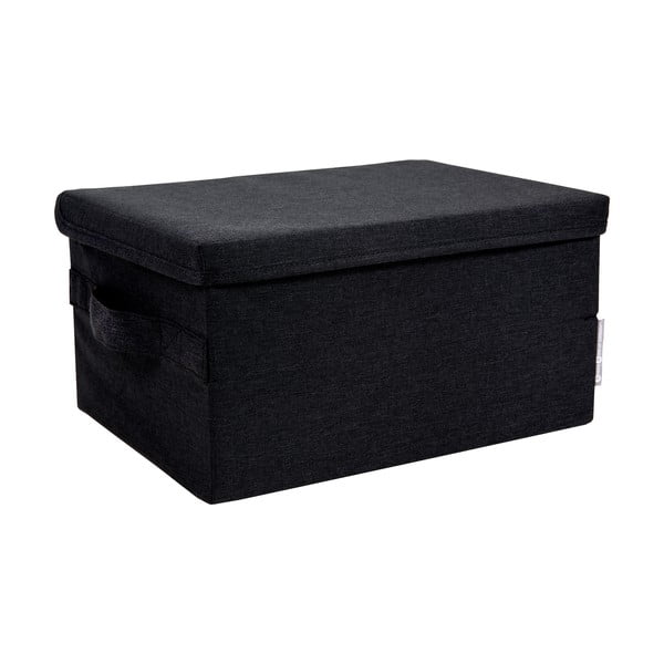 Scatola in tessuto nero con coperchio 34x45x25 cm Soft Storage - Bigso Box of Sweden