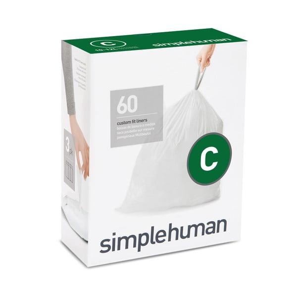 Sacchi per rifiuti 60 pz 12 l C - simplehuman