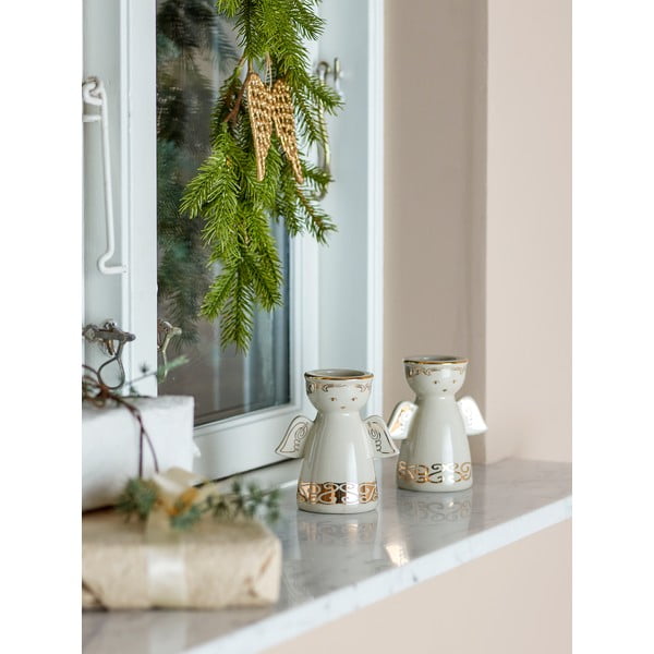 Portacandele in set in gres per lumino 2 pz Faella – Bloomingville-image-3