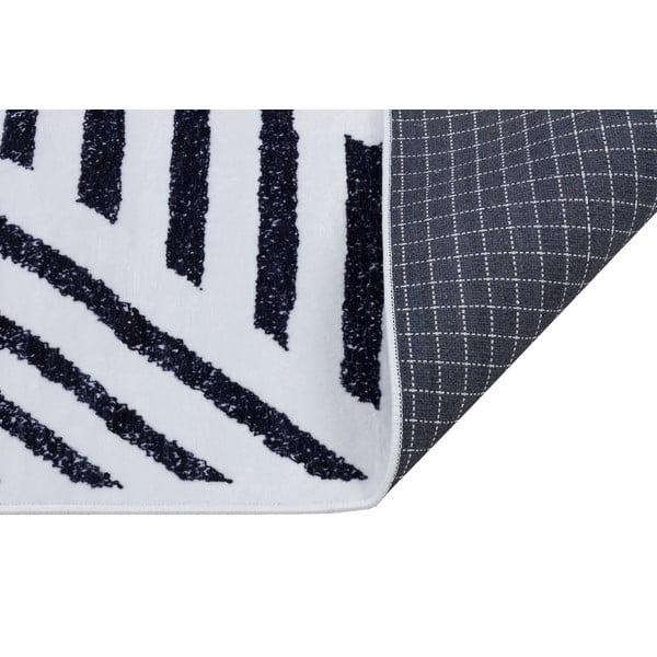 Tappeto lavabile bianco e blu 300x80 cm - Vitaus-image-2