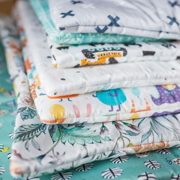 Set per culla bianco-arancio Sweet Dreams - Yellow Tipi-image-1