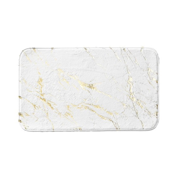 Tappetino per il bagno bianco/dorato 45x75 cm Aquamarbre – douceur d'intérieur
