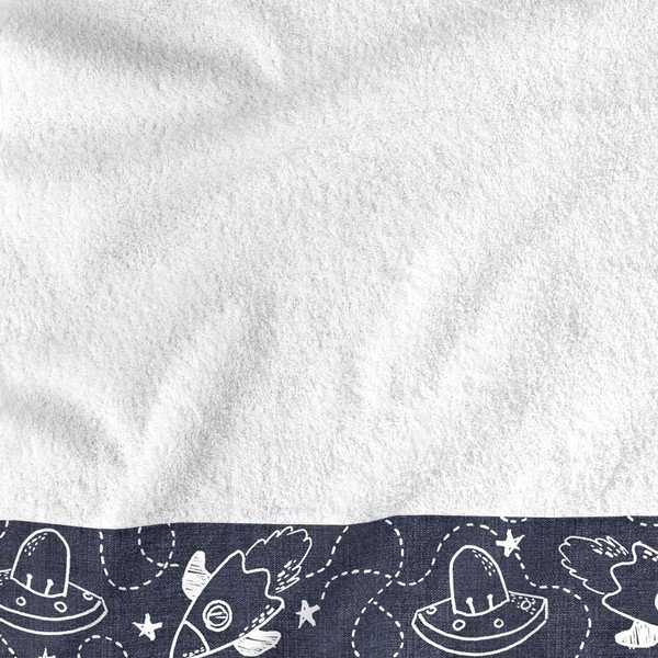 Set di asciugamani e teli da bagno in cotone bianco 2 pezzi 70x140 cm Starspace - Mr. Fox-image-1