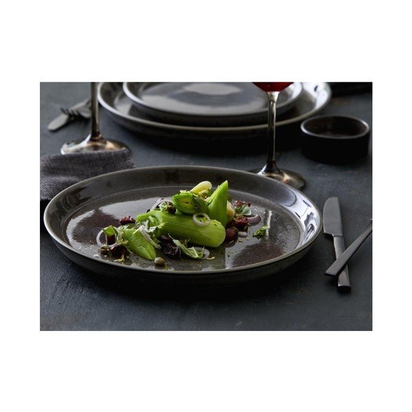 Piatto da dolce nero in gres ø 21 cm Gastro Grey/Grey – Bitz-image-2