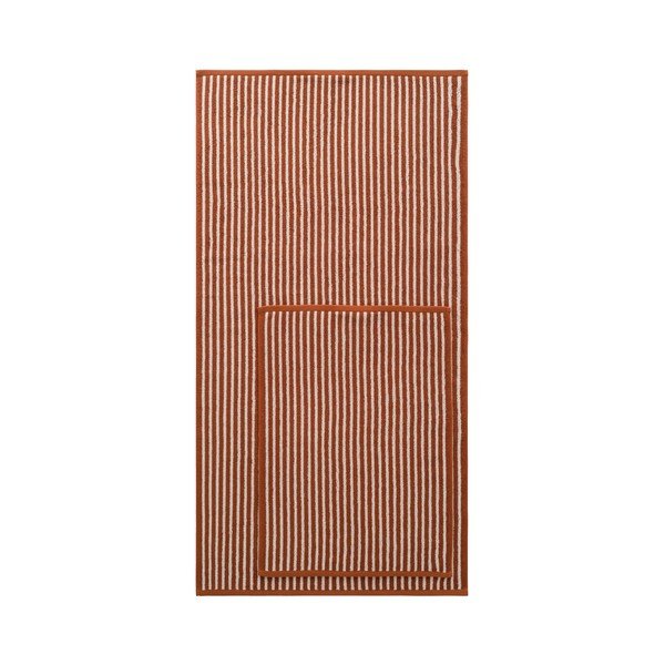 Set di asciugamani per viso e corpo marrone cognac/color crema in cotone 4 pz Dixie – Jotex-image-2
