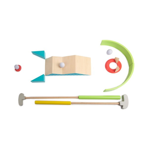 Set da minigolf attivo in legno per esterni - Legler-image-3