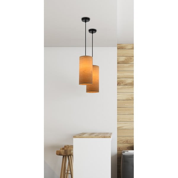 Lampada a sospensione marrone chiaro ø 12 cm Ballo - Candellux Lighting-image-1