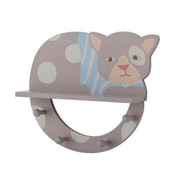 Appendiabiti per bambini grigio da parete 36x31 cm Mille – Bloomingville Mini