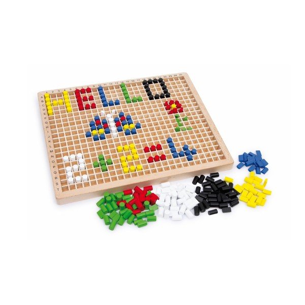 Dřevěná skládačka Legler Pin Creativity