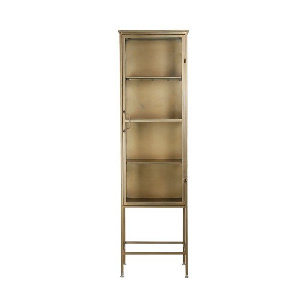 Vetrina in metallo color oro 47,5x170 cm Dagenham - Côté Table