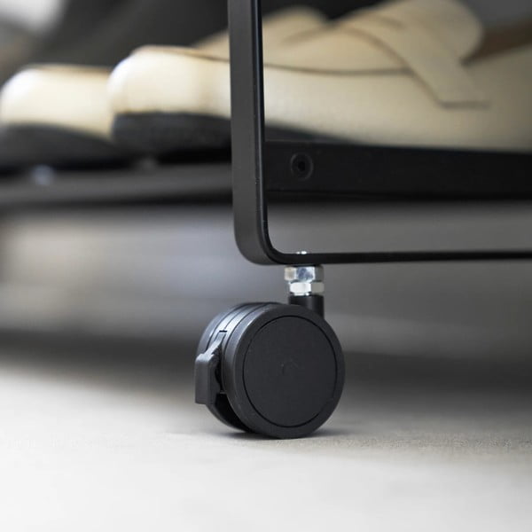 Scarpiera in metallo nero 83,5x14,5x27,5 cm Tower - YAMAZAKI-image-4