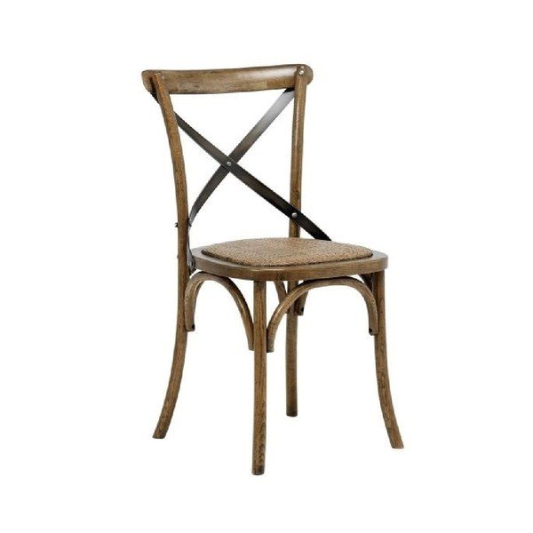 Sedia da pranzo vintage marrone - Interstil