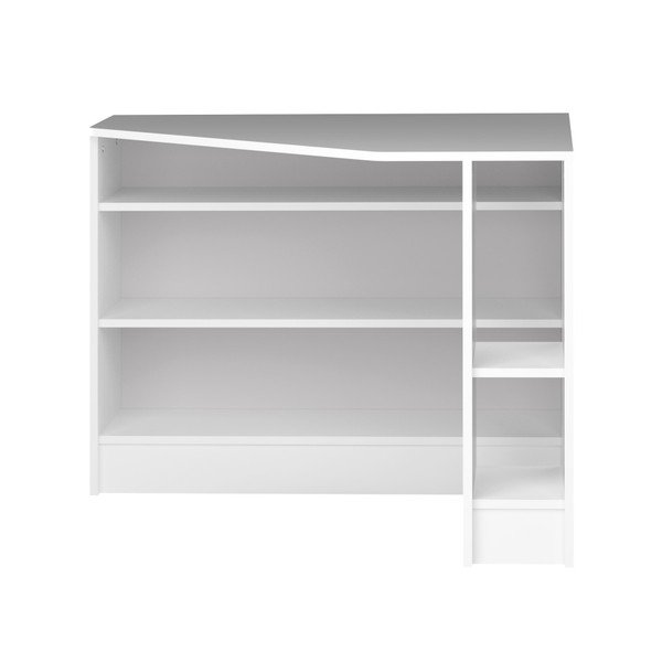 Piano del tavolo da lavoro angolare bianco - TemaHome-image-1
