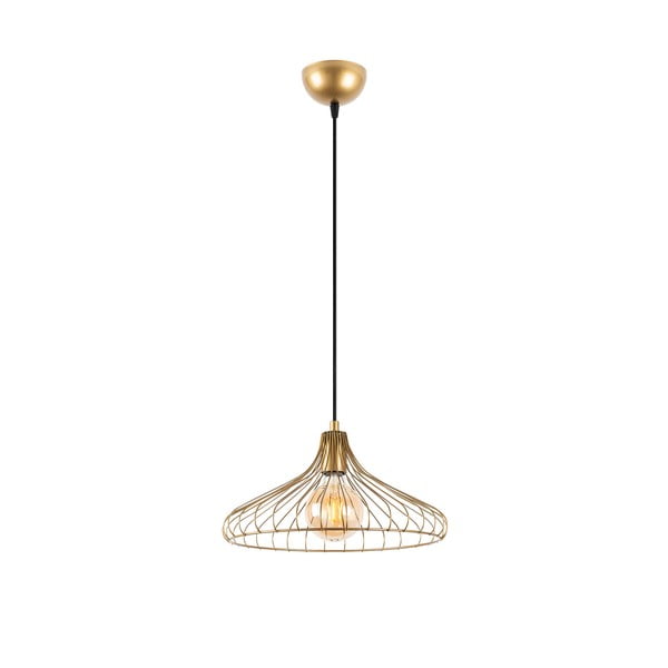 Lampada a sospensione color oro con paralume in metallo ø 36 cm Depay - Opviq lights