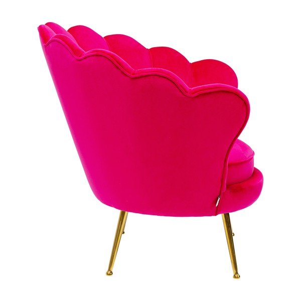 Sedia ad acqua in velluto rosa Lily - Kare Design-image-1