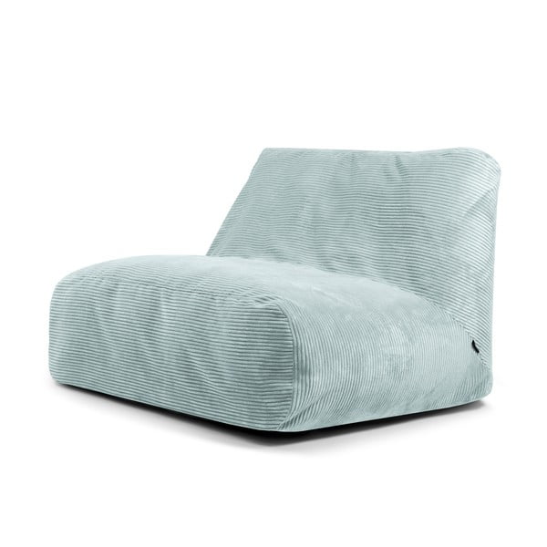 Puof a sacco color menta con rivestimento in velluto a coste Sofa Tube – SLOWDOWN