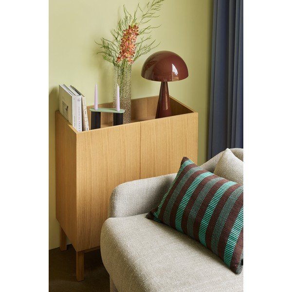 Armadietto di colore naturale con effetto rovere 80x90x40 cm Ark – Hübsch-image-1