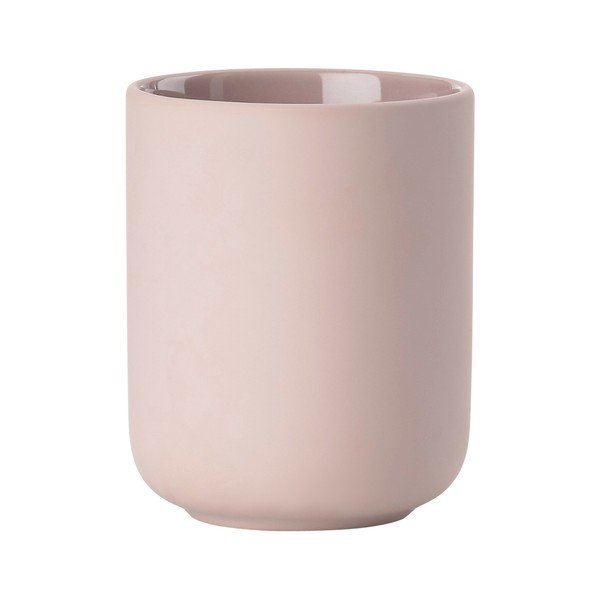 Tazza in gres rosa per spazzolini da denti Ume - Zone