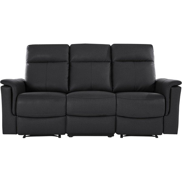 Divano in pelle nera 197 cm Southbrook - Støraa