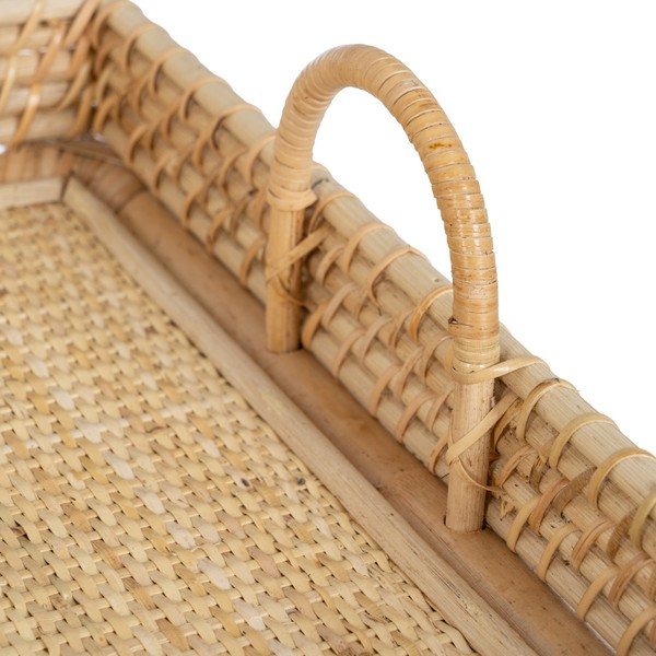 Consolle in rattan colore naturale 38x100 cm Ratán - Ixia-image-4