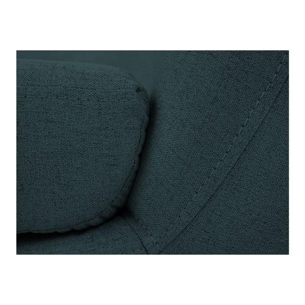Poltrona blu scuro con gambe marroni Piemonte - Mazzini Sofas-image-4