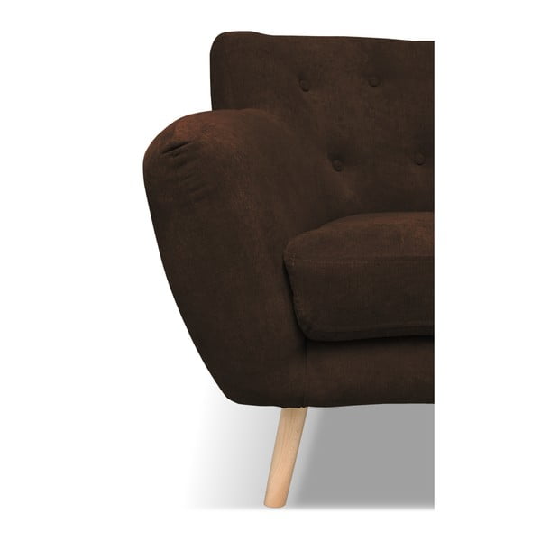 Divano marrone Cosmopolitan design , 162 cm London - Cosmopolitan Design-image-3