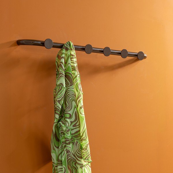 Attaccapanni da parete marrone scuro in metallo 75 cm Retro – Spinder Design-image-1