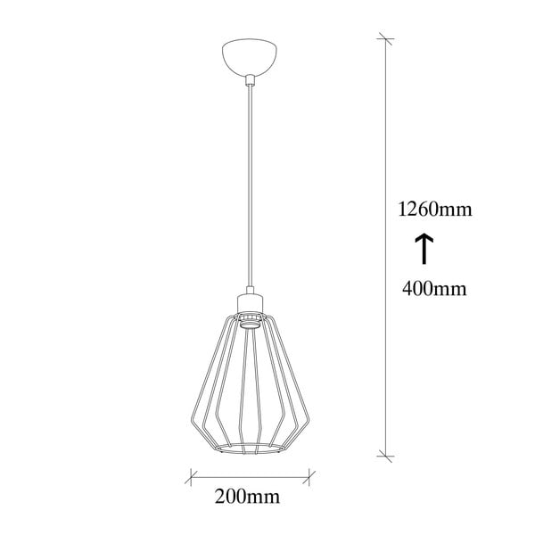 Apparecchio a sospensione in metallo nero Opviq luci Mando - Opviq lights-image-3