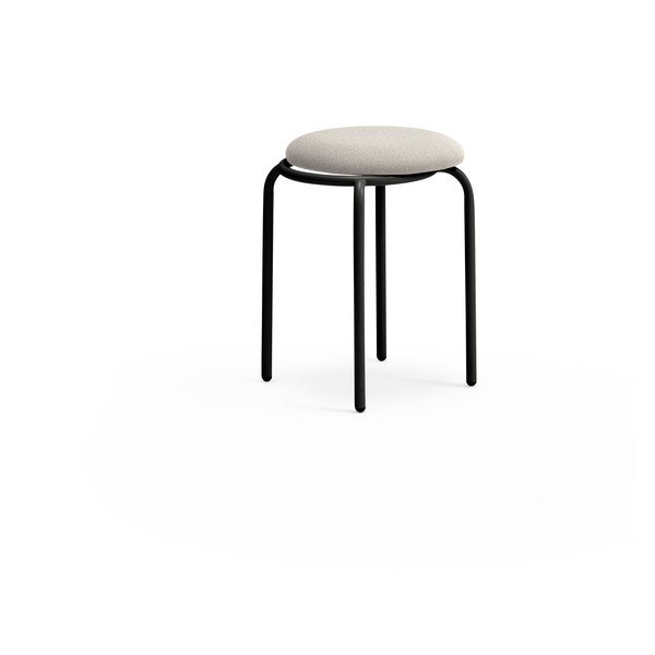Sgabello nero in metallo Eclipse – Teulat