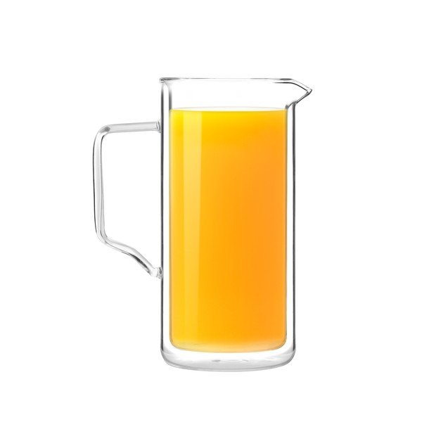 Caraffa a doppia parete in vetro borosilicato , 1 l - Vialli Design-image-3