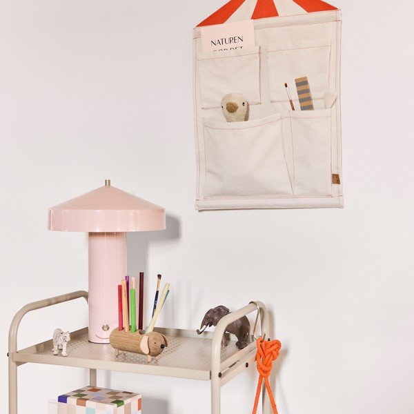 Organizer da appendere color crema in tessuto 40x1x60 cm Circus – OYOY Mini-image-2
