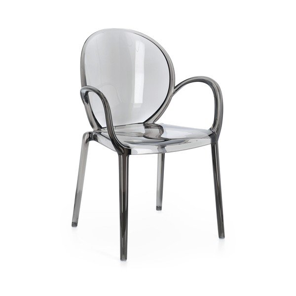 Sedia da esterno grigia in plastica Camilla – Bizzotto