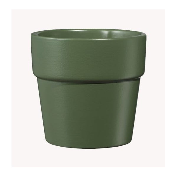 Vaso in ceramica verde scuro Lima, ø 10 cm - Big pots