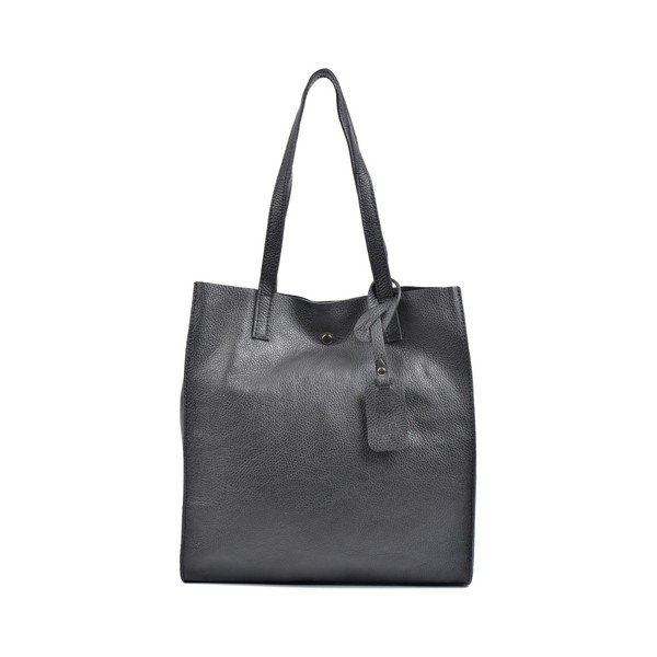 Černá kožená kabelka Isabella Rhea Tote