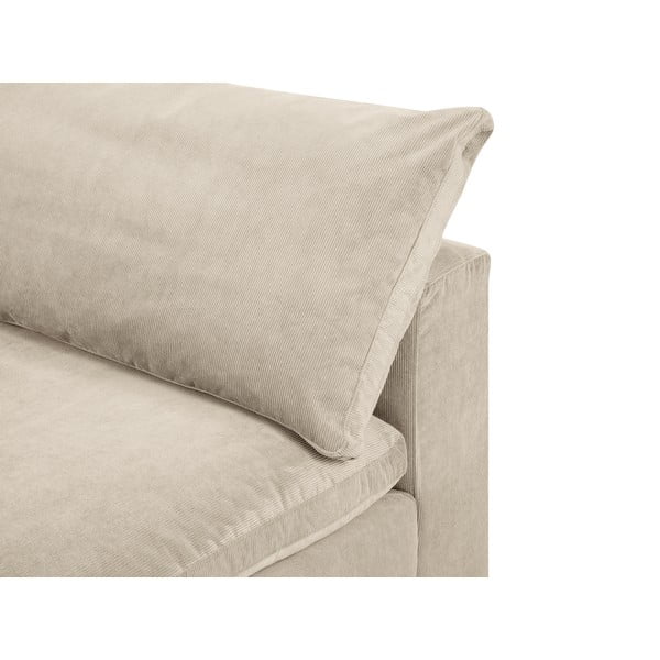 Angolo reversibile beige del divano modulare in velluto a coste Galaxy - Windsor & Co Sofas-image-1