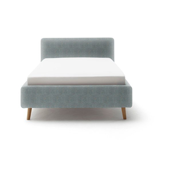 Letto matrimoniale imbottito grigio scuro con contenitore con rete inclusa 140x200 cm Mattis – Meise Möbel-image-4