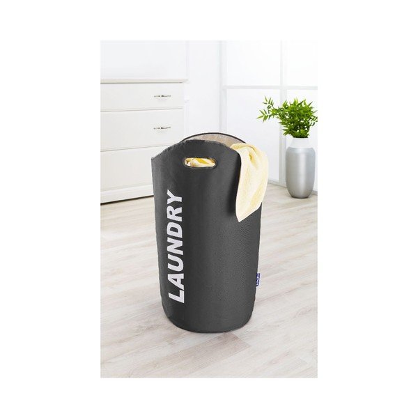 Cesto portabiancheria grigio , 65 l Lumo - Wenko-image-3