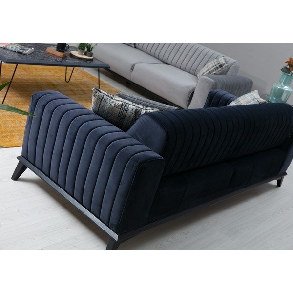 Divano blu scuro 220 cm Lisa - Balcab Home-image-1