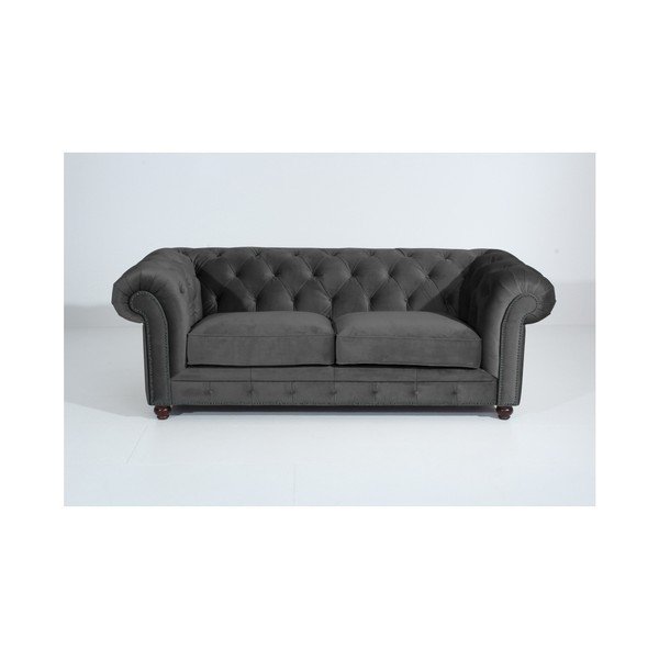 Divano Orleans Velvet grigio antracite, 216 cm - Max Winzer