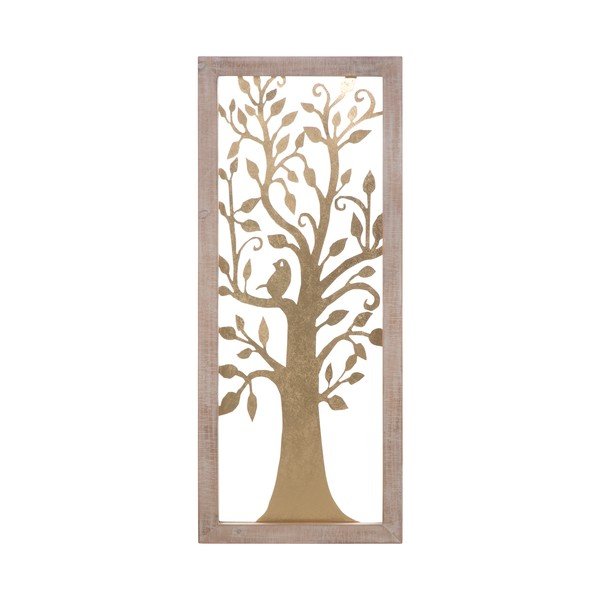 Nástěnná dekorace ve zlaté barvě Mauro Ferretti Tree, 40 x 100 cm
