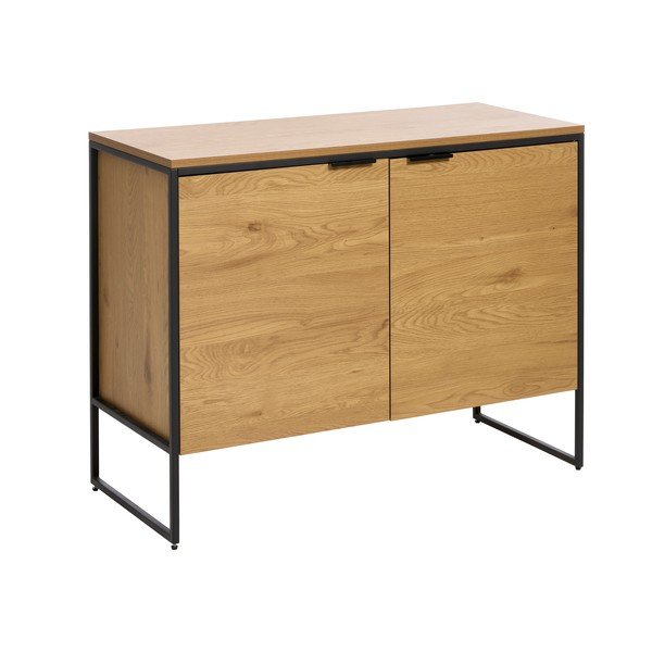 Cassettiera di colore naturale con effetto rovere 104,5x80x45 cm Cesura – Unique Furniture-image-2