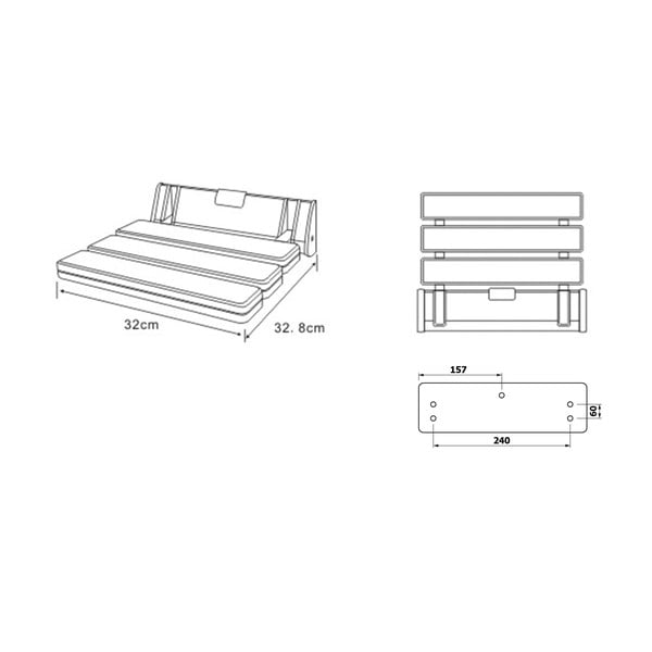 Sedile da bagno Aqualine Handicap - Sapho-image-1