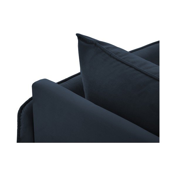 Poltrona in velluto blu scuro (angolo destro) Vienna - Cosmopolitan Design-image-1