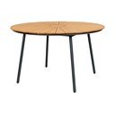 Tavolo da pranzo da giardino rotondo in teak massiccio ø 130 cm Cleveland – House Nordic