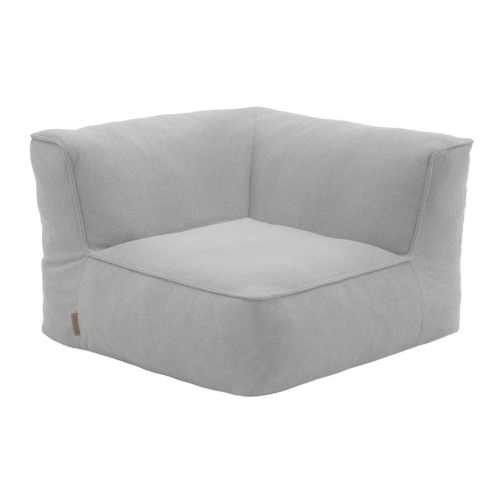 Modulo per divano da esterno grigio chiaro (con composizione variabile) con rivestimento in bouclé Grow – Blomus | Tutte le parti dei divani componibili da giardino