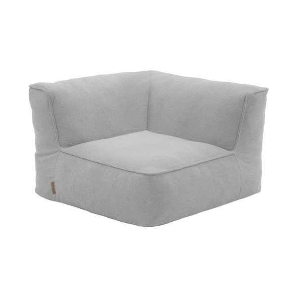 Modulo per divano da esterno grigio chiaro (con composizione variabile) con rivestimento in bouclé Grow – Blomus