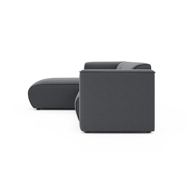 Divano angolare grigio scuro (con penisola a sinistra/con chaise lounge) Merid  – Ropez-image-3