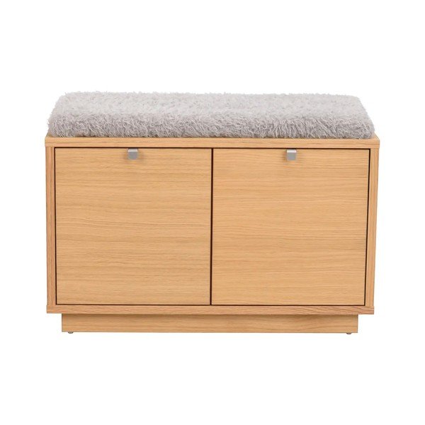 Panca in colore naturale effetto rovere 70 cm Confetti - Rowico-image-2