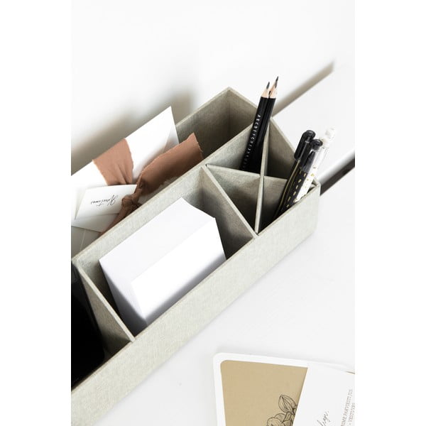 Organizer in cartone per cancelleria Elisa Canvas Paper Laminate – Bigso-image-2